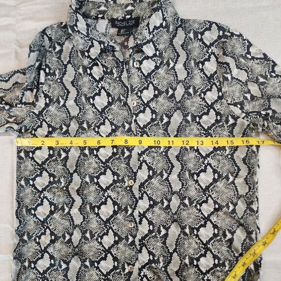 Rachel-zoe Men's Black and Grey Blouse size S - Picture 3 of 7